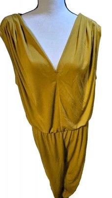 Rachel Roy Womens Jumpsuit Sz M Retro Sexy 70's Y2K DeepV-Neck Business, Career - Image 1 of 4