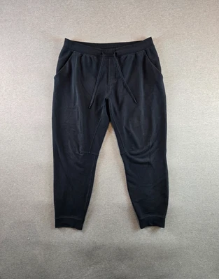 Pantalones deportivos Lululemon para hombre talla 2XL negros City bolsillos para sudar cordón elástico Foto 1 de 4