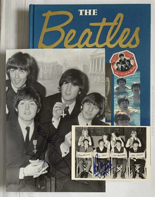 Beatles Paul McCartney Ringo Starr 2x signiert Autogramm Unterschrift Signed - Bild 1 von 4