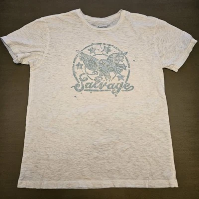 Camiseta azul claro con hebilla para hombre Salvage Supply Company con logotipo de águila XL Foto 1 de 4