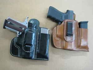 Azula Leather IWB Combo Holster And Mag Pouch CCW For..Choose Gun & Color - C - Picture 1 of 6