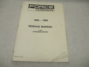 OB4126 Outboard Service Repair Manual for 1984-1986 Force 4 HP - Picture 1 of 3