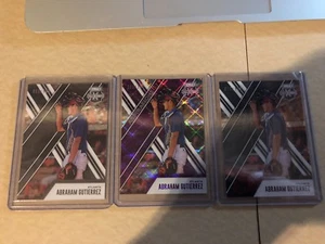 3 CD 2017 Panini Elite Extra Edition Purple Abraham Gutierrez # /200 + More - Picture 1 of 4
