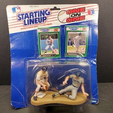 VTG 1989 Starting Lineup One on One WADE BOGGS & DON MATTINGLY w/card SEALED NOS