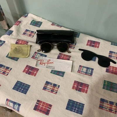 Винтажные солнцезащитные очки калейдоскоп W1677 Ray Ban мозаика бронза США - Изображение 1 из 4