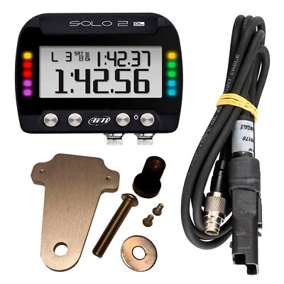 Kit temporizador de vuelta GPS AiM Solo2 DL, soporte y cable ECU Ducati 1199R Panigale 15-17 Foto 1 de 2