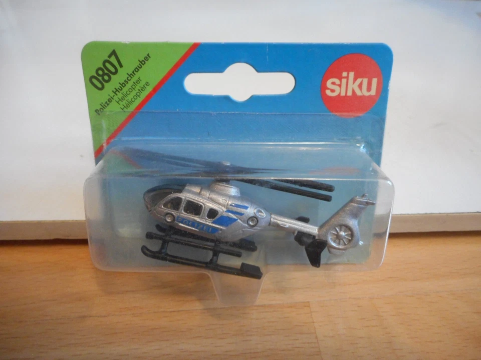 Siku Helicopter Police en gris sous blister (0807) - Photo 1/1