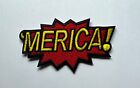 Merica American Patriot Morale Iron On Patch 2.75 Inches