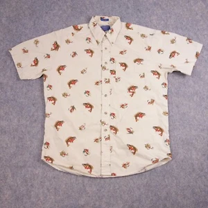 Pendleton Button Up Shirt Medium Fly Fishing Casual Cotton Pocket Mens - Picture 1 of 8