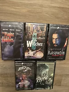 Rare Horror Collection 5 VHS New Sealed The Reptile, The Plague Of The Zombies - Picture 1 of 6