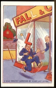 Impressed By the Last Letter! Vintage REG CARTER Comic Postcard. Free Postage - Picture 1 of 1