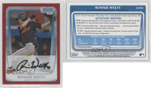 2011 Bowman Chrome Prospects Red Refractor /5 Ronnie Welty #BCP205