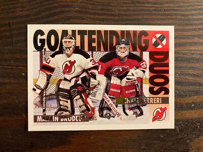 MARTIN BRODEUR CHRIS TERRERI GOALTENDING DUOS CARD TOPPS 1994 - Image 1 of 2