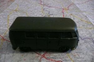 VOLKSWAGEN Combi Vitré Militaire Ancien SOLIDO Militaire Hachette 1/43 - Imagen 1 de 5