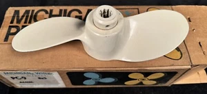 Michigan Wheel 072122 PC-9 Force Chrysler 9 Spline Outboard Boat Propeller 8 x 5 - Bild 1 von 3