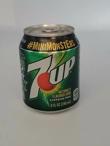 2015 FULL 7 UP 7up Can 8oz Mini Can #MINIMONSTERS LET ME OUTTA HERE - Picture 1 of 5