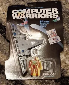 Vintage Computer Warriors DEBUGG Figur Set PC Board 1989 Mattel MOC MINT NEU - Bild 1 von 3