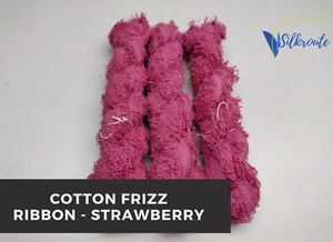 Recycled Cotton Frizz Ribbon - Strawberry | Frizz Ribbon | Recycled Ribbon - Picture 1 of 4