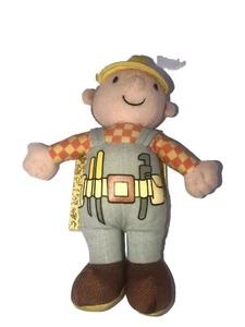 Bob The Builder Plush With Golden Book On Back Tool Book Boy Book 2002 Vintage - Picture 1 of 8