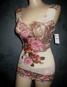 Conjunto de lencería de lujo Claire Pettibone de encaje reliquia peonía cami tanga sin mangas S M Nuevo con etiquetas - Imagen 1 de 10