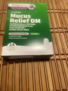 Walgreens Mucus Relief Dm 14 Tablets Exp 2/25 - Picture 1 of 2