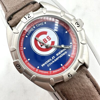 Rare Game Time Chicago Cubs 41mm World Series Champions Watch, New Battery - Image 1 of 4