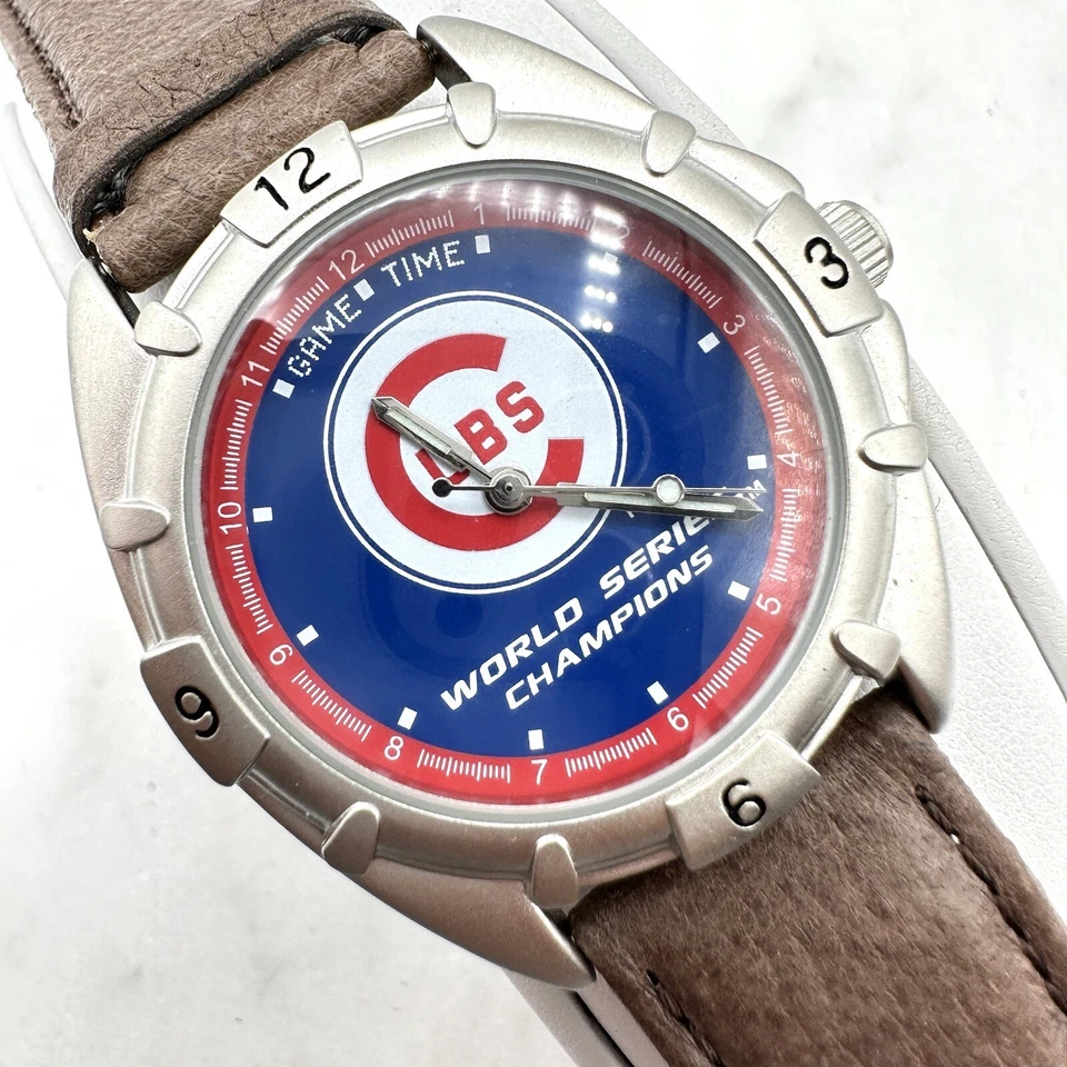 Rare Game Time Chicago Cubs 41mm World Series Champions Watch, New Battery - Image 1 of 4