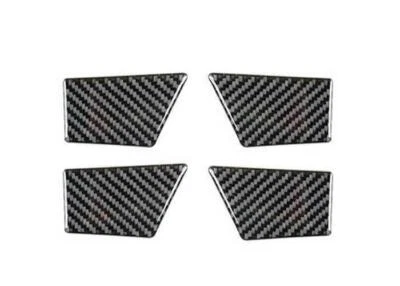 Manija de puerta interior de fibra de carbono real para Ford Edge 2015-2021 cubierta de tazón Foto 1 de 4