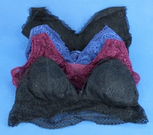 Victoria Secret Body Underwire Lined Unlined Bralette Bra Lot Size S #E5023 - Picture 1 of 10
