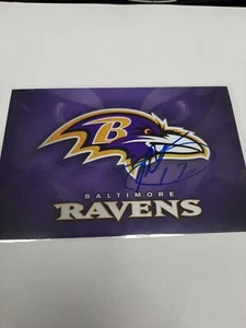 AUTÓGRAFO DE LOS RAVENS DE BALTIMORE de Kenia 4 x 6 FOTO Excelente Manera de Coleccionar - Imagen 1 de 2