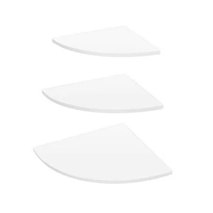 3Pcs Floating Corner Shelf Modern Storage For Home Office - Picture 1 of 12