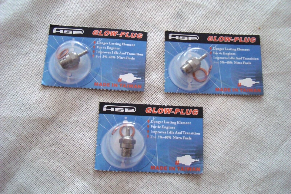 GLOW PLUGS, VINTAGE HSP FOR MODEL ENGINES, TOP QUALITY NEW OLD STOCK, EXCELLENT - Image 1 of 1