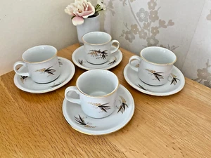 Vintage Winterling Roslau Bavaria Porcelein Cups And Saucers X 4 - Picture 1 of 5