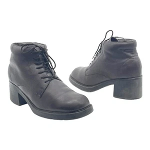Botines de cuero vintage años 90 Y2K WHITE MOUNTAIN 9 para mujer punta cuadrada - Imagen 1 de 15