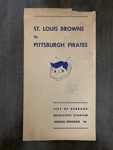 Spring St. Louis Browns 1952 Piratas de Pittsburgh firmado automático Bing Crosby Burbank - Imagen 1 de 12