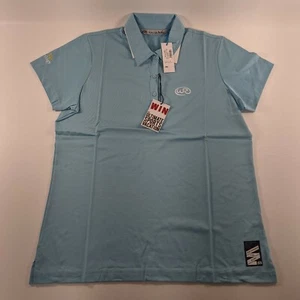 Travis Matthew Trilogy Wickenburg Blue Ranch Polo Golf Shirt Womens Large NWT - Picture 1 of 5