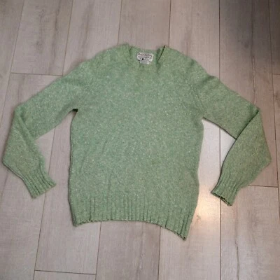 vtg Marshall Fields Store Men Shetland Wool linen cotton sz 40  sweater pullover - Image 1 of 4