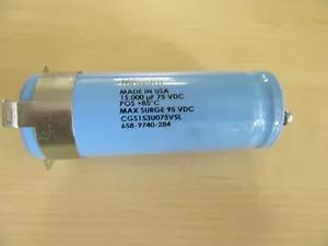 Mallory CAPACITOR CGS153U075V5L 15000uf 75VDC POS +85 C Max Surge 95VDC - Picture 1 of 7