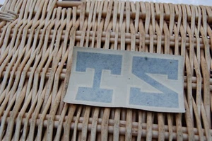 SUZUKI TS100 K, TS125K, TS185K, PETROL TANK MIDDLE EMBLEM BLUE NOS - Picture 1 of 1
