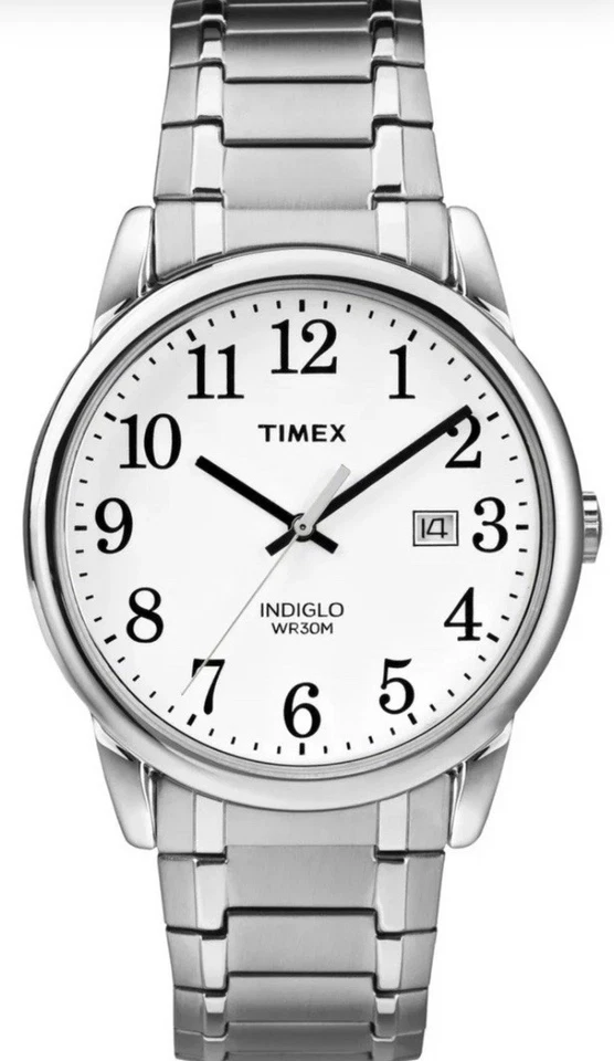 Timex Easy Reader Date Expansion Band 38mm Watch Tw2p81300