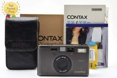 Getestet! Doppelte Zähne [OPT NEUWERTIG in Box] Contax T3 schwarz analoge Kompaktkamera JAPAN - Bild 1 von 4