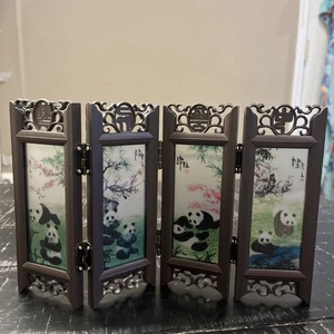 Small Oriental Screen with Panda’s Screen - Picture 1 of 11