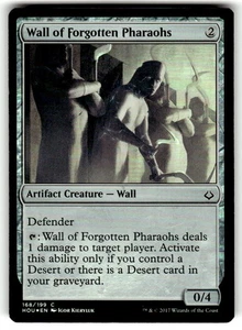 FOIL MTG Wall of Forgotten Pharaohs Hour of Devastation Regular - Picture 1 of 2