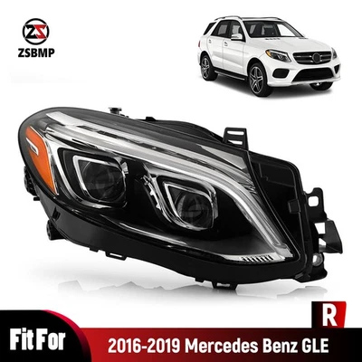 Full LED Headlight For 2016-2019 Mercedes Benz GLE350 W166 Passenger Right Side - Image 1 of 4