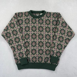 Vintage Pacific Winds Pullover Herren XL Acryl Grün Opa Strick Klassiker - Bild 1 von 10