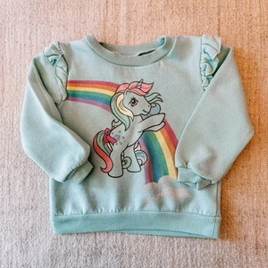 Original My Little Pony Sweatshirt Girl’s Size 3T Retro 80s 90s Turquoise - Picture 1 of 10