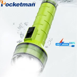Linterna de Buceo Profesional Recargable Linterna LED de Buceo Lámpara Subacuática EE. UU. - Imagen 1 de 12