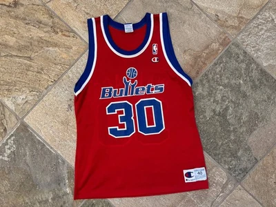Camiseta deportiva de baloncesto vintage Washington Bullets Rasheed Wallace Champion, talla 40 Foto 1 de 4