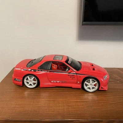 Muscle Machines 2000 Nissan Skyline GTR Red 1/18 Die Cast SS Tuner 2003 - Image 1 of 4