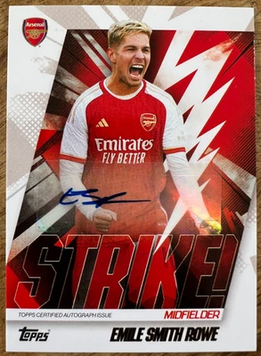 Topps 2023/24 Arsenal Team Set - Emile Smith Rowe - Strike auto signature - Image 1 of 2